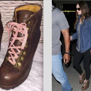 Ash Zenith Leather Platform Wedge Boot 8 Megan Fox